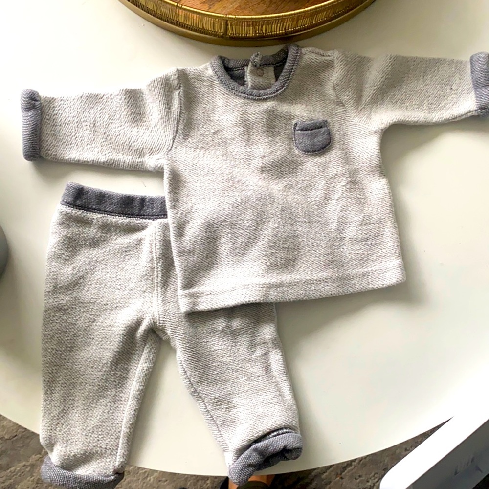 Knitted 2 piece set. 3months